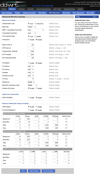 Wireless >> WL0-Advanced WNDR3400v1 Build 19342 big Eko